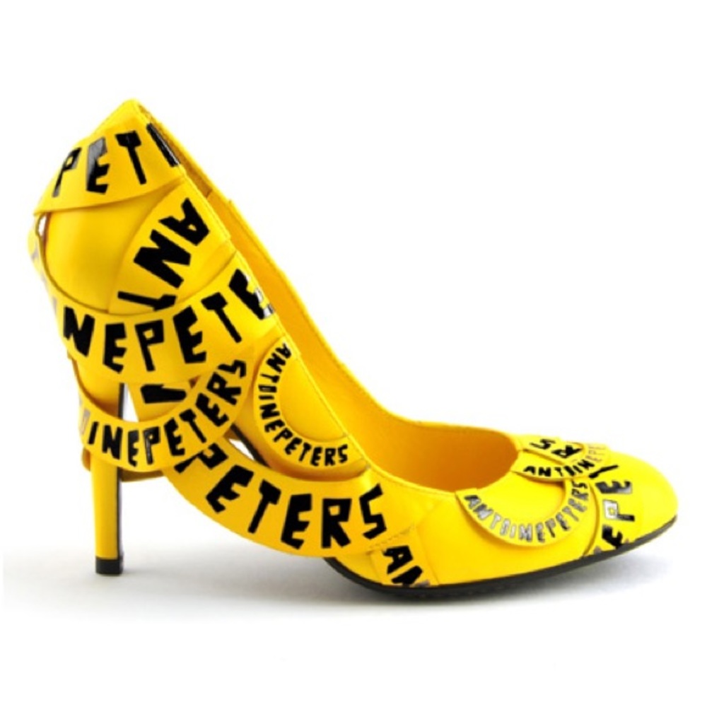 United Nude x Antoine Peters Label Shoe in Yellow Leather, size 38